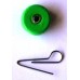 Вантаж вухатий для риболовлі, таблетка (ексцентрик) колір Silvereyes Green Apple, 10шт в уп., вага 5г